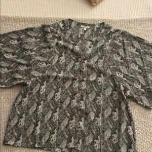 Flowy snakeskin blouse